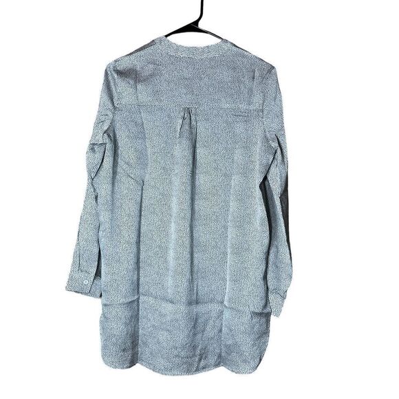 Bishop & Young Women’s Tunic Top Printed Satin Pullover White Micro Dot XS NWT‎ - Picture 8 of 10